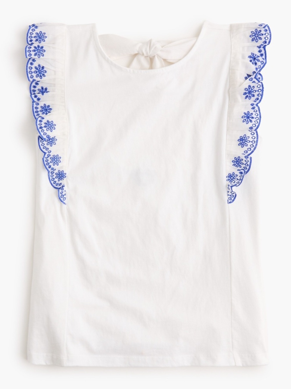 NWT J.Crew Factory Eyelet flutter-sleeve Tank Top